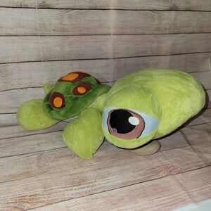 LPS Littlest Pet Shop Jumbo Plush Turtle Pillow Stuffed Toy 17" 2005 Hasbro Rare